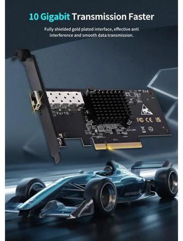Alt view image 11 of 14 - 10Gb SFP PCI-e Network Card, 82599(X520-DA1) Controller, 10Gbps Ethernet Adapter, 10Gbe SFP+ Port, 10G NIC Card, Support Windows/Windows Server/VMware