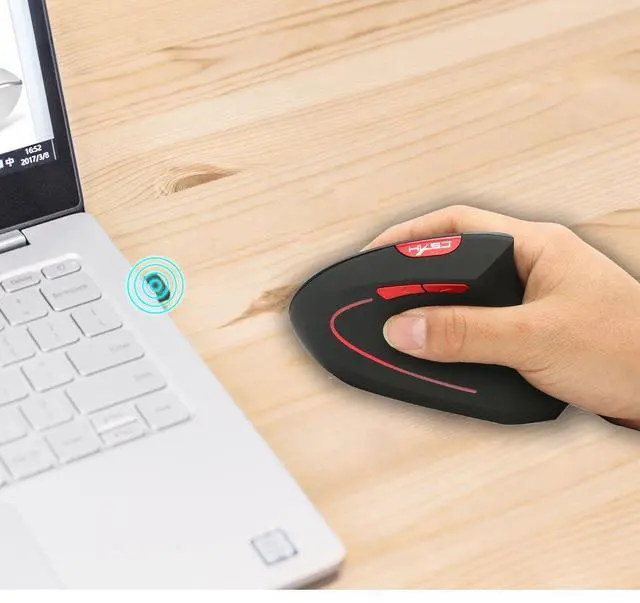 Alt view image 5 of 7 - HXSJ T22 2.4G Optical Wireless Gaming Mouse Ergonomic LED Computer Silent Bluetooth Mouse Gamer with Backlight for PC Laptop (Black)