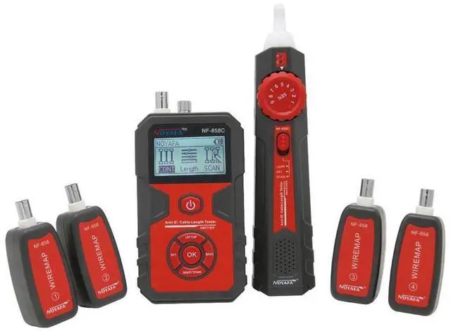 Alt view image 7 of 10 - NF-858C Cable Line Locator RJ11 RJ45 BNC Portable Wire Finder Cable Tester Wire Measuring Instrument For Network Cable Testing