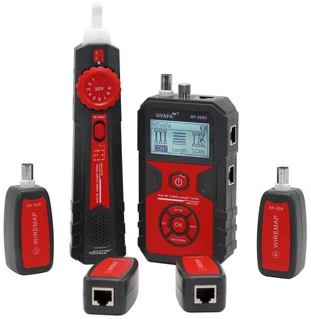 Alt view image 8 of 10 - NF-858C Cable Line Locator RJ11 RJ45 BNC Portable Wire Finder Cable Tester Wire Measuring Instrument For Network Cable Testing