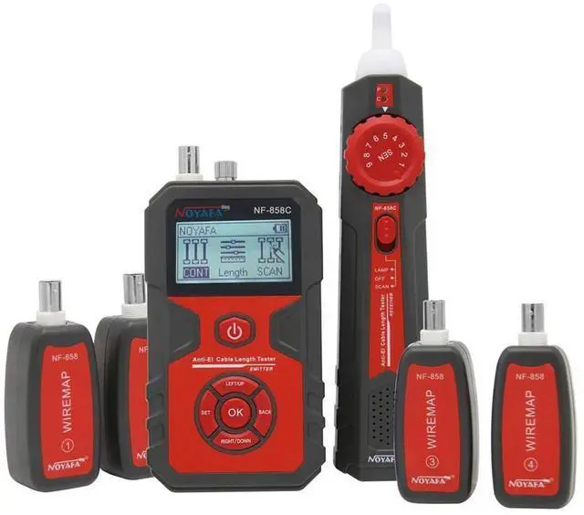 Alt view image 9 of 10 - NF-858C Cable Line Locator RJ11 RJ45 BNC Portable Wire Finder Cable Tester Wire Measuring Instrument For Network Cable Testing