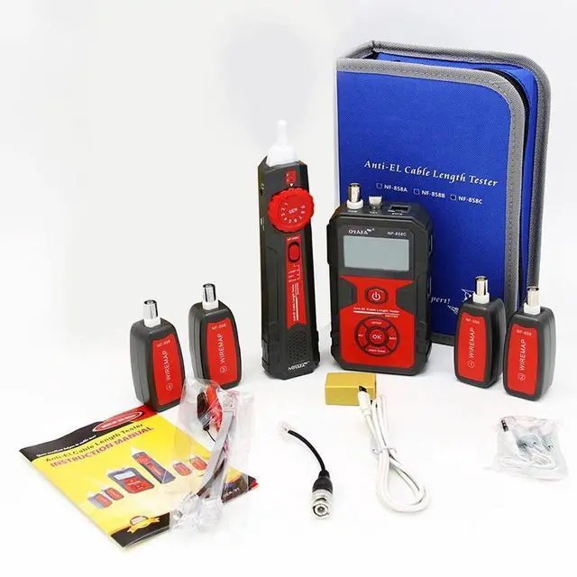 Alt view image 10 of 10 - NF-858C Cable Line Locator RJ11 RJ45 BNC Portable Wire Finder Cable Tester Wire Measuring Instrument For Network Cable Testing