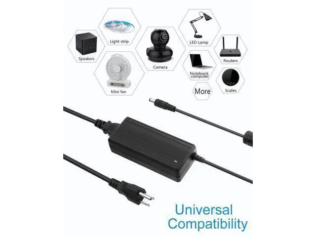Alt view image 6 of 7 - 5V 10A Power Supply Adapter AC/DC Converter 100-240V AC to DC 5 Volt 50W 10Amp 9A 8A 7A 2A Transformer with 5.5x2.5mm Plug?for WS2812B WS2813 WS2811 W2813 SK6812 LED Strip Pixel String Light - OEM