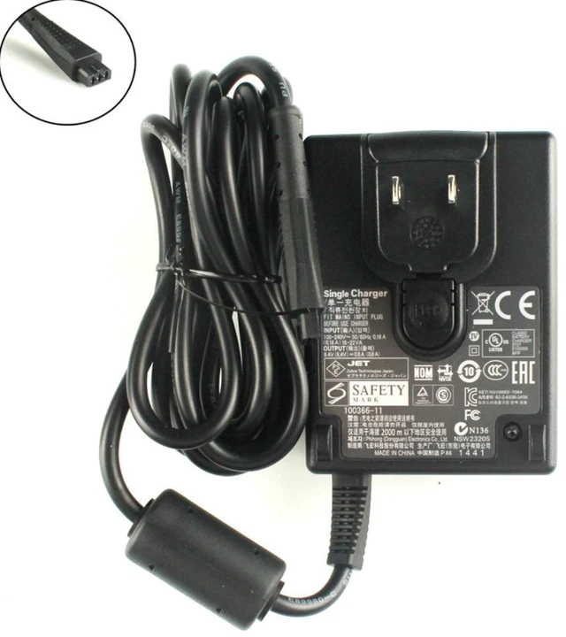 Alt view image 2 of 2 - 8.4V 0.8A AC/DC Adapter For Zebra RW220 RW420 QL420 Printer Power Supply