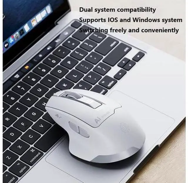 Alt view image 5 of 7 - WSIRAK Rechargeable AI intelligent voice mouse, voice controlled typing mice, wireless Bluetooth dual-mode mouse