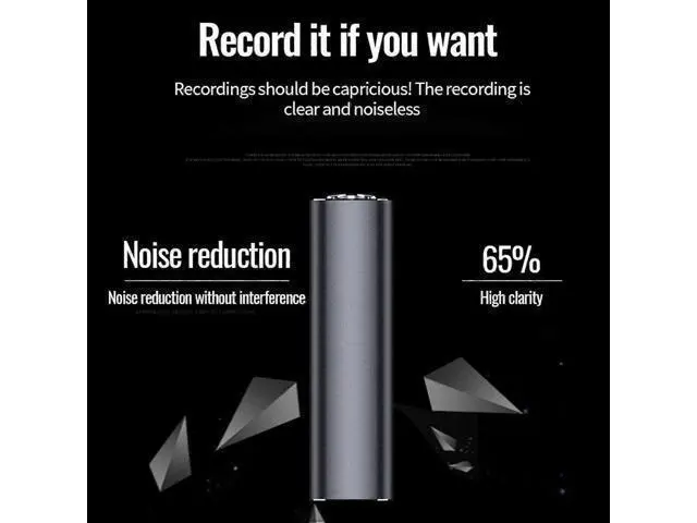 Alt view image 4 of 5 - Ecocleanpath 16GB Magnetic MP3 Player Recorder with HD Noise Reduction & Voice Activation, Includes Earphones (Black)