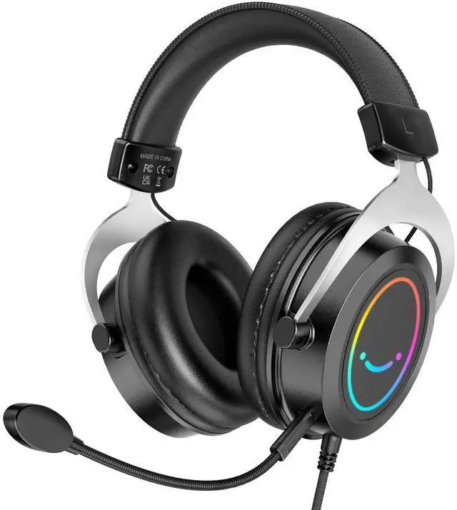 Main image of FIFINE Gaming Headset with Detachable Microphone, Over-Ear Headset Wired with Passive Noise Canceling, 3.5mm Audio Jack, RGB, for Xbox, PC, PS4/PS5 Controller, Switch, Gamer Headset-Ampli (ABCD2316H3)