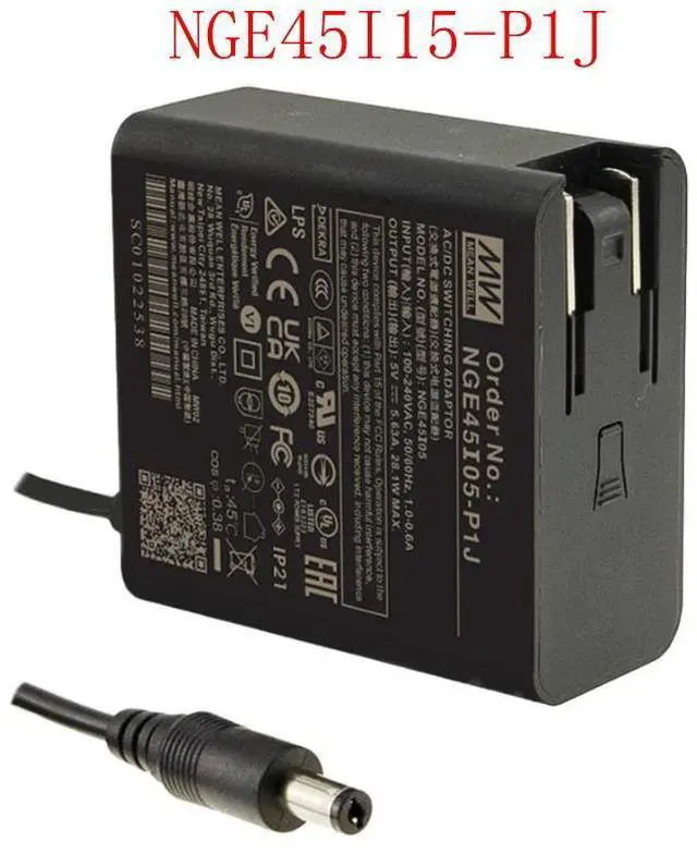 Alt view image 9 of 10 - Mean Well GEM Power Supply Adapter, NGE45I15-P1J 45W 15V 3A