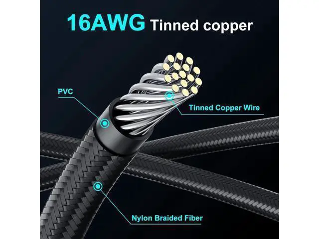 Alt view image 6 of 7 - Bangfun PCIE 5.0 RTX 4070Ti 16Pin GPU Power Extension Cable, PCI-e 5.0 12VHPWR GPU Cable Adapter 16Pin(12+4) Male to 2X8Pin Female Extension Cord Designed for Geforce RTX 4070 4070 Super-13Inch Black