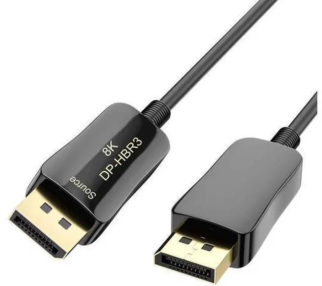 Main image of DeuninkerFiber 8K 4K DisplayPort Cable DP 1.4 HBR3 8K@60Hz 4K@144Hz High Speed 32.4Gbps Optical Fiber Slim and Flexible DP to DP Cable 15m 50ft