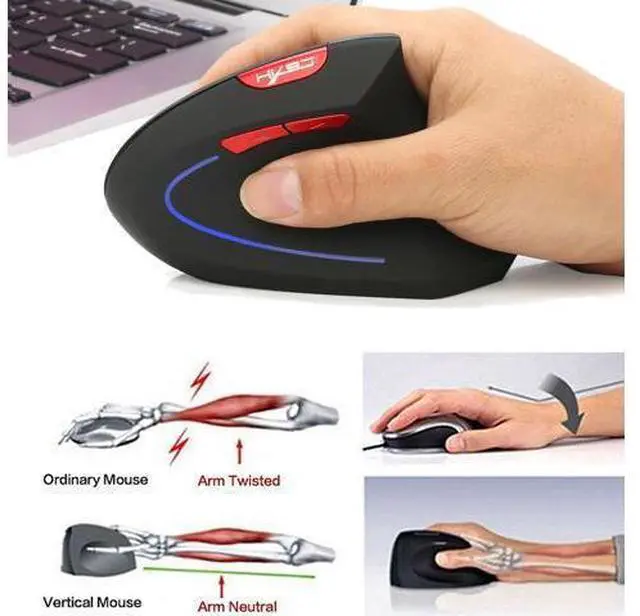 Alt view image 2 of 7 - HXSJ T22 USB 2.4G Wireless Gaming Mouse 4 Buttons 10 Meters Wireless Mouse 1600 1800 2400dpi For Laptops For Computer (Battery Included)-Black