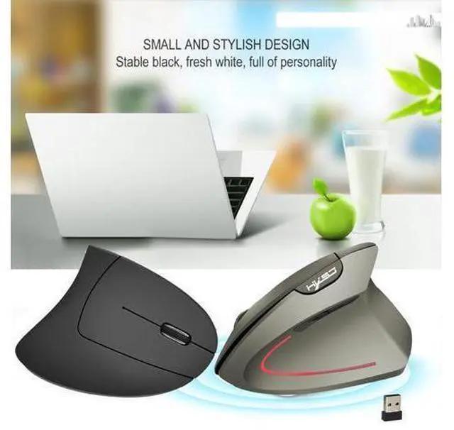 Alt view image 6 of 7 - HXSJ T22 USB 2.4G Wireless Gaming Mouse 4 Buttons 10 Meters Wireless Mouse 1600 1800 2400dpi For Laptops For Computer (Battery Included)-Black