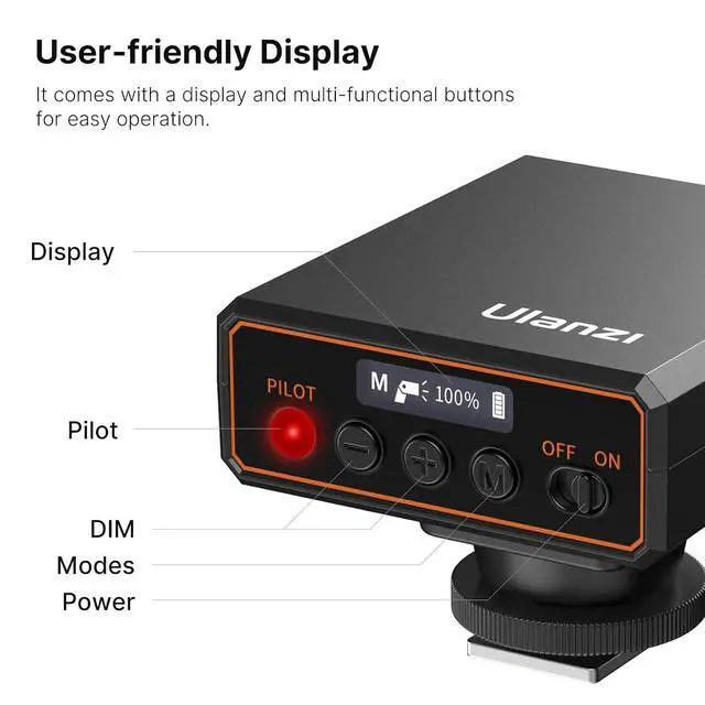 Alt view image 4 of 5 - Deuninker F12 Mini Flash, GN12/CCT 5600K Camera Speedlite Flash for Canon Fuji Sony Nikon Panasonic Olympus Pentax, Single Contact Universal Hot Shoe Mount Flashlight, NOt Compatible with Sony ZV-1F