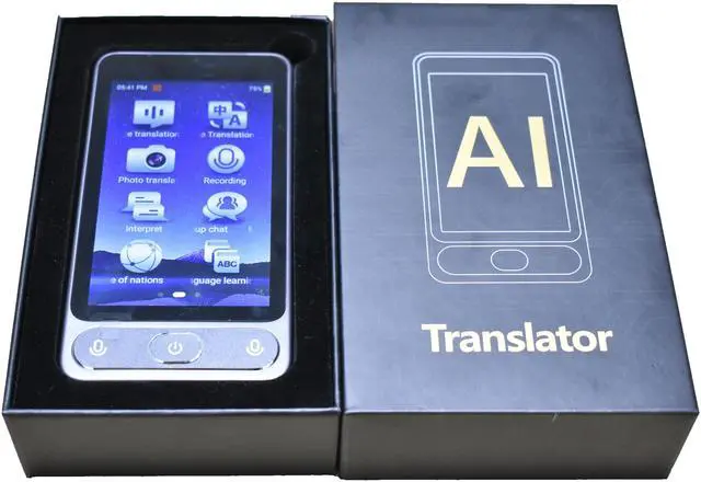 Alt view image 3 of 5 - QURO Tr10 Audio Voice 3.97 Inch English Translator 138 Languages Offline Photo Translation AI Smart Translate Device