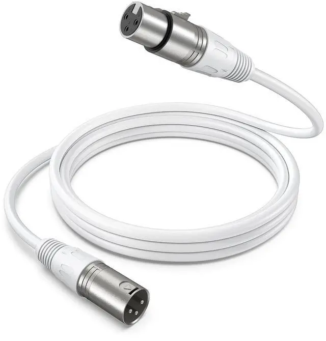 Main image of Deuninker XLR Cable, 5.9ft Balanced 3-Pin Microphone Cable for Home Studio Recording,Male to Female XLR Cord for Microphone,Aduio Interface,Streaming-L9CW