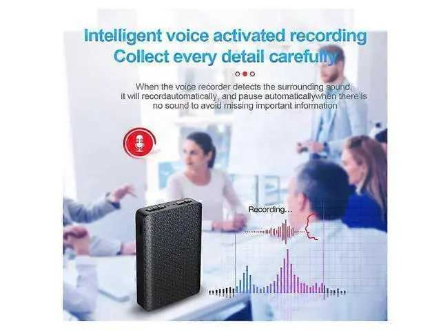 Alt view image 3 of 5 - Ecocleanpath 300hr Voice Recorder Pen - Professional Dictaphone with Noise Reduction & MP3 Playback (Black)