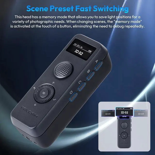 Alt view image 3 of 5 - Deuninker UALZNI FALCAM MoveLight Go Wireless Remote Control Shutter for Lighting System Move Head Accessory