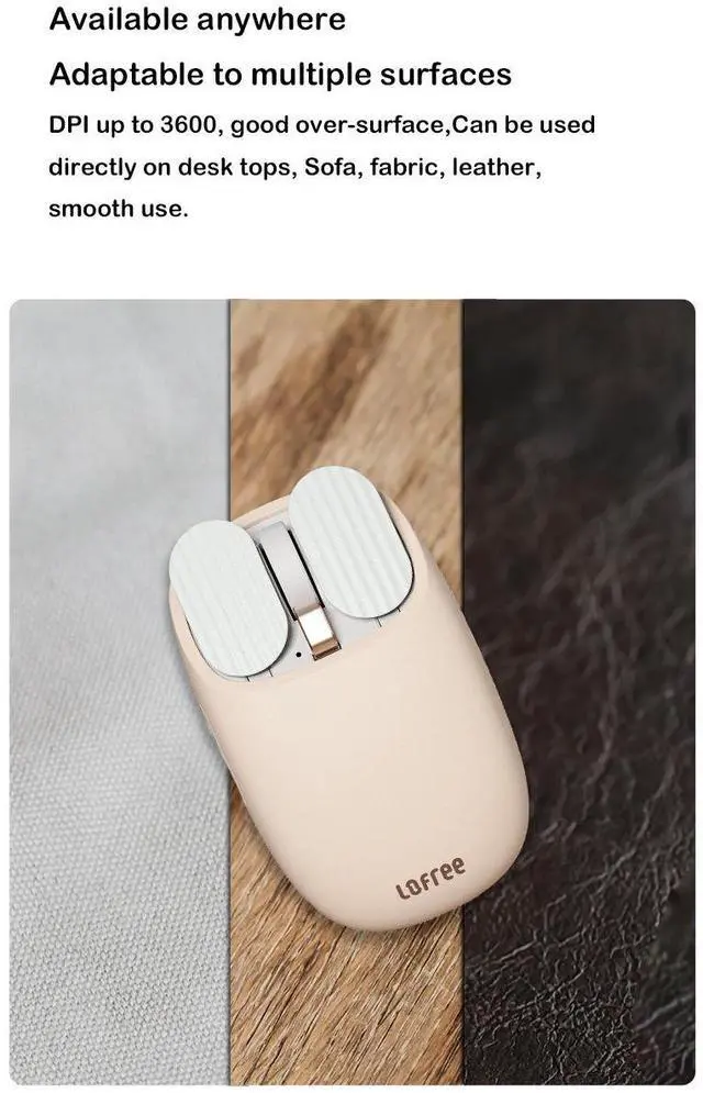 Alt view image 5 of 7 - LOFREE Multi-System Compatible Bluetooth Multi-Function Wireless Mouse for Computer Notebook Office Home