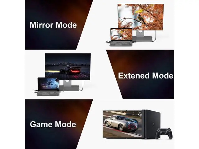 Alt view image 7 of 7 - HDMI to DisplayPort Converter with USB Power, CableCreation 4K x 2K@30Hz HDMI Male to DP Female Adapter/Converter for Xbox One, Compliant with VESA Dual-Mode DisplayPort 1.2, HDMI 1.4