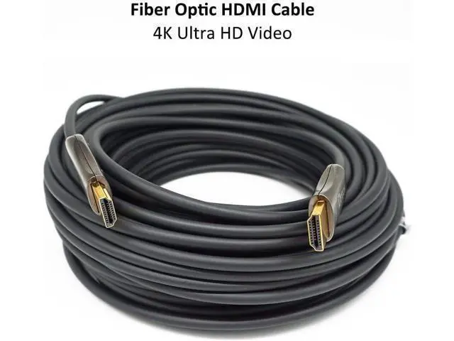 Alt view image 2 of 7 - Deuninker 4K Fiber Optic HDMI Cable 50ft Long Thin Optical HDMI 2.0 Cable 4K60Hz 18Gbps High Speed Slim UHD Video Cord 50 Feet for Monitor Projector