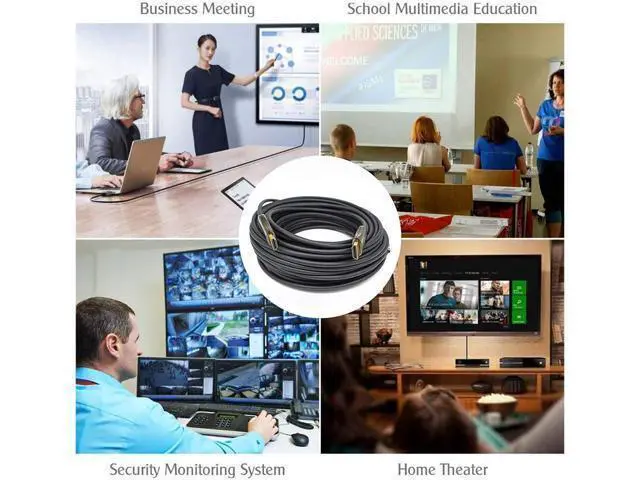 Alt view image 7 of 7 - Deuninker 4K Fiber Optic HDMI Cable 50ft Long Thin Optical HDMI 2.0 Cable 4K60Hz 18Gbps High Speed Slim UHD Video Cord 50 Feet for Monitor Projector