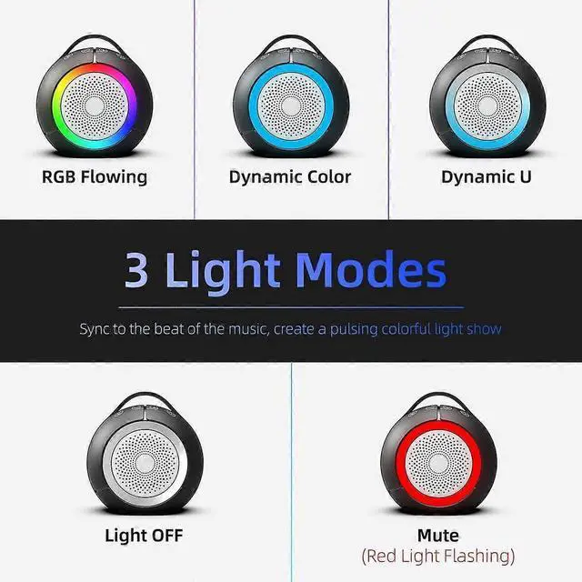 Alt view image 3 of 5 - Ecocleanpath USB Computer Speakers with RGB Lights, Touch Control, Ultra-Clear Sound & Deep Bass for PC/Laptop (Black)