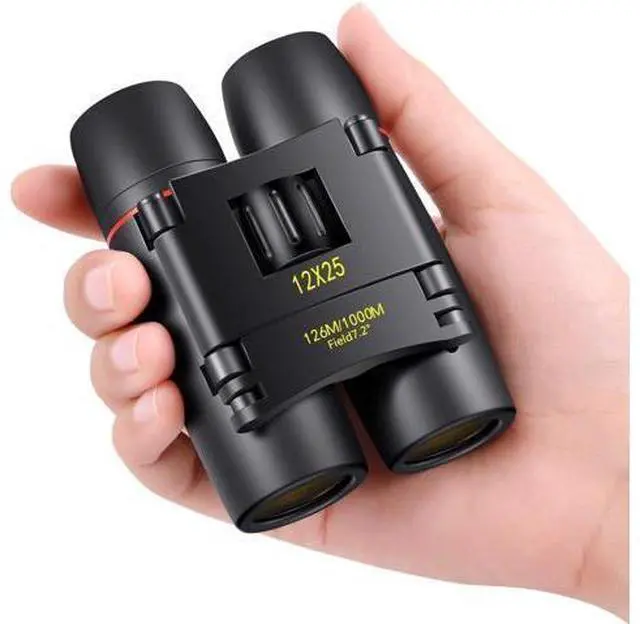 Main image of POLDR 12X25 Small Pocket Binoculars Compact Adults,Mini Kids Binoculars Boys for Bird Watching,Concert Theater Opera