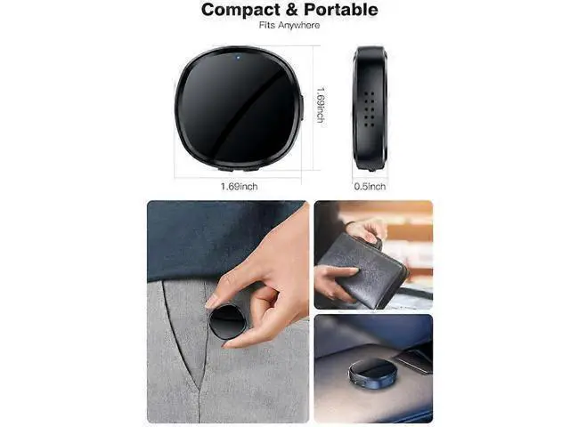 Alt view image 2 of 5 - Ecocleanpath 128GB Voice Activated Recorder with Speaker, DSP Noise Cancelling, MP3 Audio for Lectures & Meetings (Black)