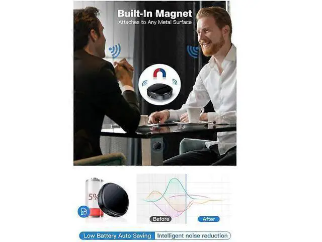 Alt view image 5 of 5 - Ecocleanpath 128GB Voice Activated Recorder with Speaker, DSP Noise Cancelling, MP3 Audio for Lectures & Meetings (Black)