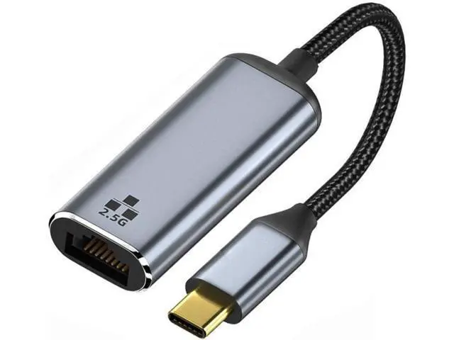 Alt view image 6 of 6 - Deuninker CY USB C to 2.5Gbps Ethernet Adapter,USB 3.1 Type C to RJ45 2500Mbps GBE Gigabit Ethernet Network LAN Cable Adapter for Laptop