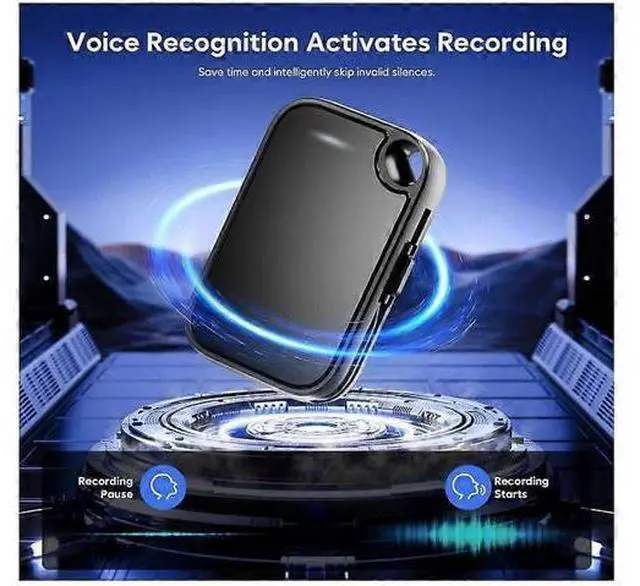 Alt view image 5 of 5 - Ecocleanpath 64GB Digital Voice Recorder with Playback - HD Dual Mic 3072Kpbs, 50H Recording, Noise Reduction, Type-C (Black)