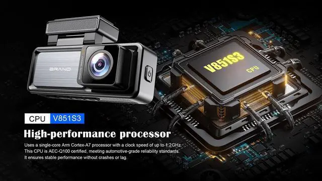 Alt view image 3 of 6 - QURO Dashcam 4K WiFi Special Edition Original Dashboard Camera Dashcam Dashcam