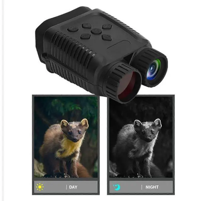 Alt view image 3 of 5 - Ecocleanpath 8X Digital Night Vision Binoculars with 2.4in LCD, 1080P HD for Hunting & Bird Watching (Black)
