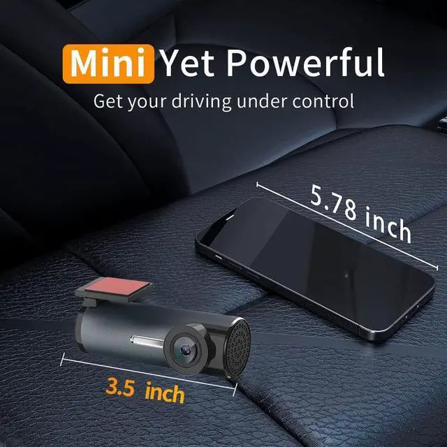 Alt view image 10 of 10 - QURO Night Vision Wifi Dashcam Doble Camara Wifi Dvr 1080P Dashboard Camera for Car