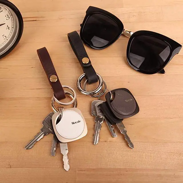 Alt view image 3 of 7 - Focus Key Finder Smart Tracker AntiLost Alarm Item Locator Wireless for Key Phone Wallet Pet Bluetooth Tracking Device with Replaceable Battery Black + Golden 2 Pack