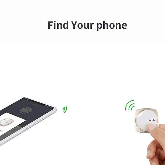 Alt view image 5 of 7 - Focus Key Finder Smart Tracker AntiLost Alarm Item Locator Wireless for Key Phone Wallet Pet Bluetooth Tracking Device with Replaceable Battery Black + Golden 2 Pack