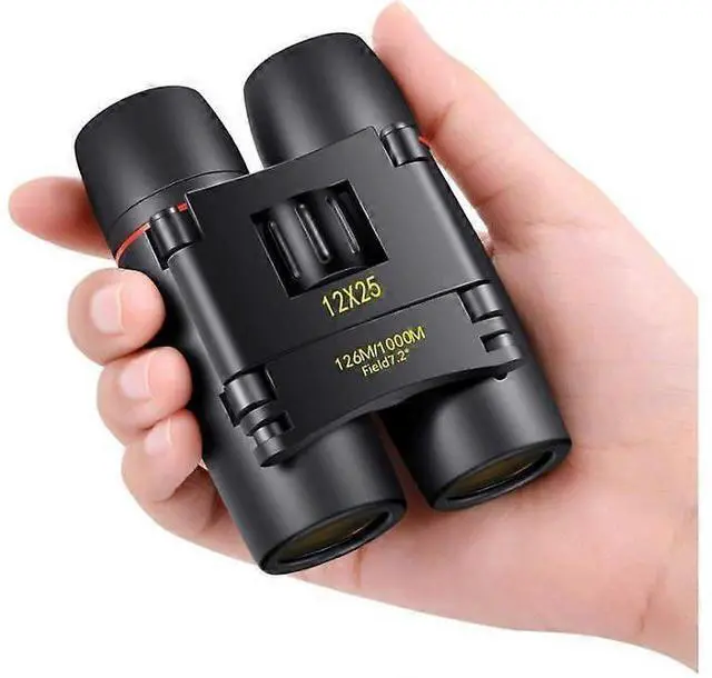 Main image of Deuninker 12x25 Compact Binoculars for Adults & Kids, Lightweight Pocket Binoculars for Bird Watching, Concerts, Theater (Black)