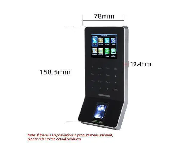 Alt view image 4 of 7 - ZKteco F22 Wifi TCP/IP Fingerprint System ID Access Control Time Attendance US