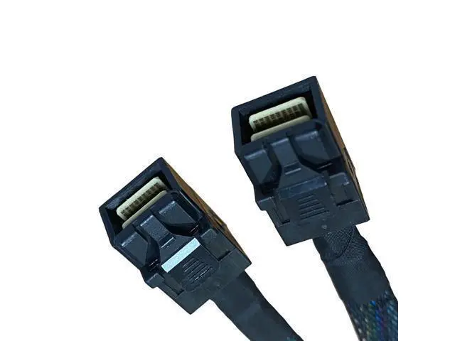 Alt view image 4 of 5 - DeuninkerSlimSAS LP 8X to 2*MiniSAS HD 4X,SFF-8654 LP 74pin to 2*SFF-8643 36pin Cable 80cm(Suitable for DELL Server H750/755)