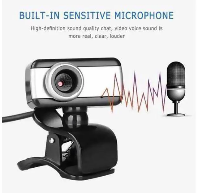 Alt view image 3 of 5 - 30FPS USB 2.0 HD Webcam Camera Web Cam With Mic For Computer PC Laptop Desktop For Youtube Live Teleworking Video Conference