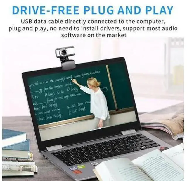 Alt view image 4 of 5 - 30FPS USB 2.0 HD Webcam Camera Web Cam With Mic For Computer PC Laptop Desktop For Youtube Live Teleworking Video Conference