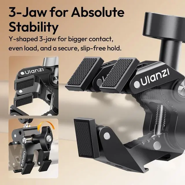 Alt view image 5 of 7 - Deuninker CO78 22" Magic Arm with Super Clamp Desk C Clamp, 1kg Load Articulating Arm, Overhead Phone Mount Holder for Compact Camera, Action Camera, Small Video Light, Cell Phone,Monitors