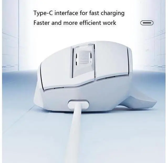 Alt view image 4 of 7 - WSIRAK Rechargeable AI intelligent voice mouse, voice controlled typing mice, wireless Bluetooth dual-mode mouse