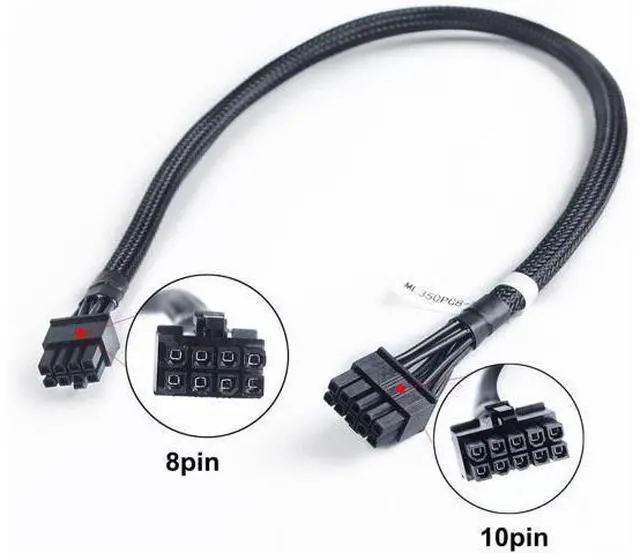 Alt view image 2 of 5 - DeuninkerPower Cable 10pin to 8pin Hard Drive Backplane Power Supply Cable Compatible for H-P Proliant ML350P G8