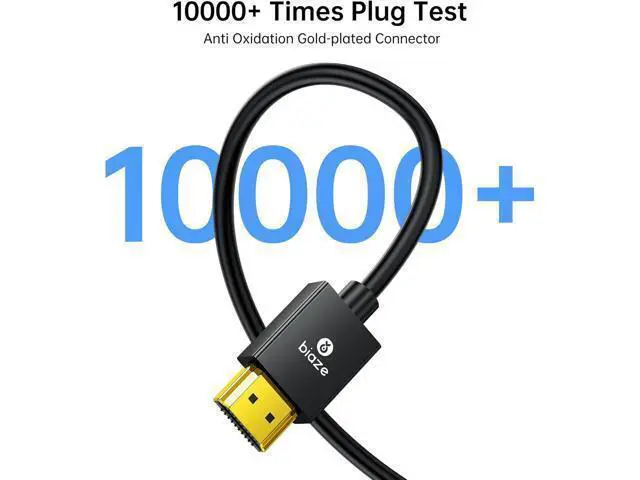 Alt view image 6 of 6 - Deuninker 10ft HDMI to VGA Cable \u2013 1080P HD Video Converter Cord for Laptop, TV Box, PS4, Monitor, Projector (Black, 3M)