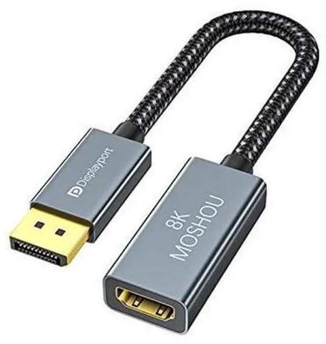 Main image of DisplayPort 1.4 to HDMI 2.1 HDR Active Adapter,Support 4k@120Hz,8K@60Hz,HDR,Uni-Directional Display Port 1.4 to HDMI 8K Converter,Support for RTX3080/3090,RX6800/6900 and More