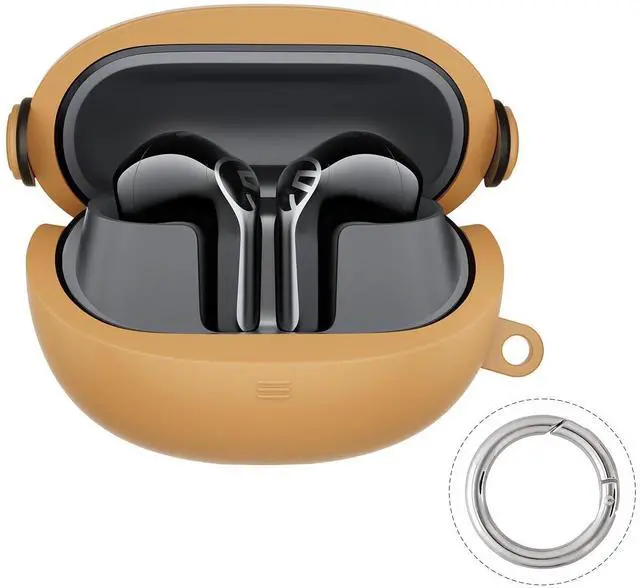 Alt view image 2 of 6 - Deuninker Protective Case for Air6 HS Wireless Earbuds, Orange