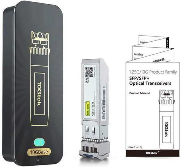 Alt view image 5 of 6 - 10GBase-LR SFP+ Transceiver, 10G 1310nm SMF, up to 10 km, Compatible with Ubiquiti UniFi UF-SM-10G, Pack of 2