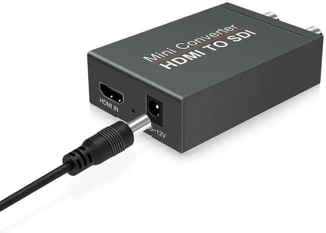 Alt view image 4 of 6 - HDMI to SDI, HDMI to SDI Converter Two SDI Output Audio Embedder Support HDMI 1.3, 3G/ HD-SDI Auto Format Detection Extender for Camera CCTV