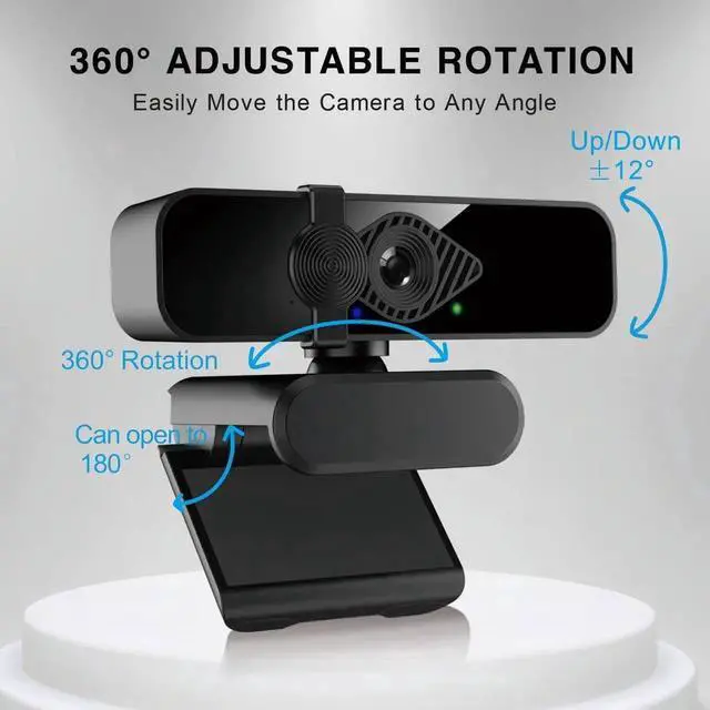 Alt view image 12 of 12 - WISDUM 2K Webcam for PC, 85° View USB Computer Camera, with Noise Canceling Microphone & Privacy Cover, HD Web Camera for Desktop Laptop Monitor Mac Streaming, Gaming & Video Calling Webcam